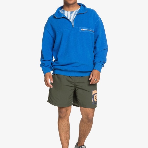 🔅Quicksilver Mock Neck Fleece🔅 - Picture 1 of 9
